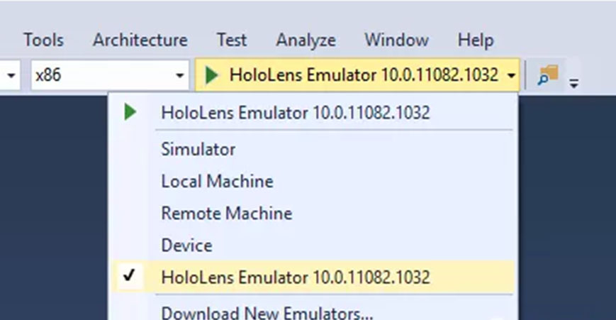 HoloLens开发：使用 Visual Studio 部署和调试