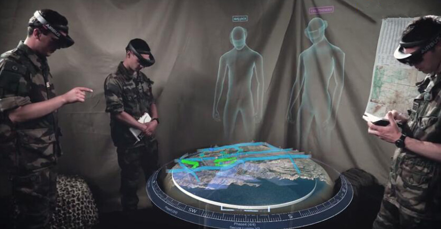 空客发布HoloLens军用沙盘MR应用程序